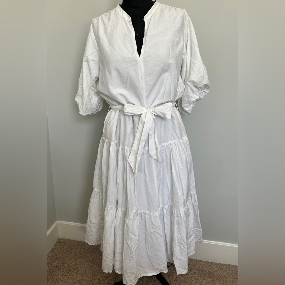 Roller Rabbit White Tiered Dress